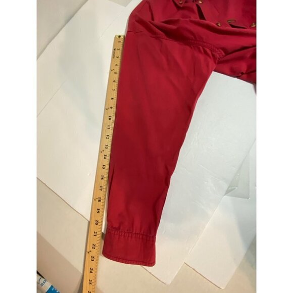 Tango by Max Raab Long Sleeve Button Down Casual Shirt Dark Red Mens Size Medium - Picture 9 of 11